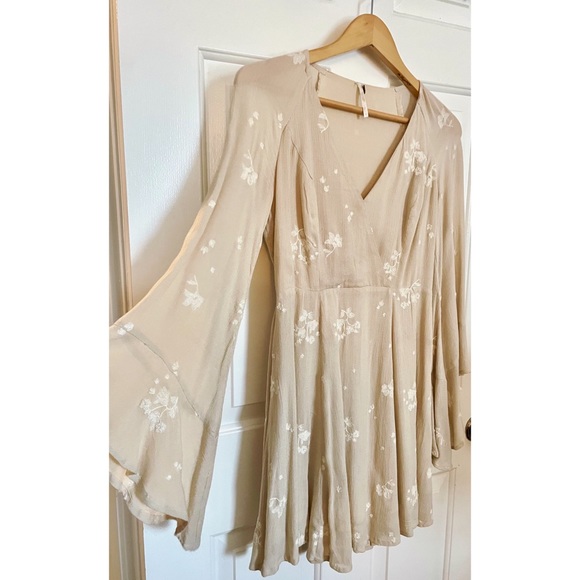 Free People Jasmine Embroidered Mini Dress in Cream 🤍 - Picture 7 of 7